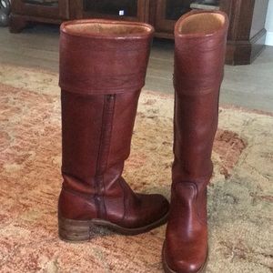 Vintage Boho Frye Campus Boots! Whiskey color🌸